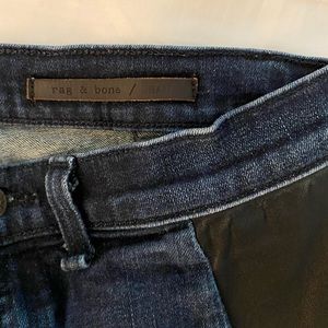 Rag & Bone jeans with leather detailing